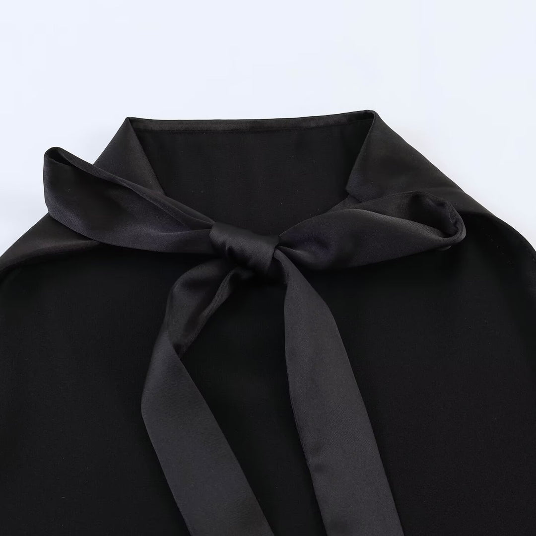 Damer asymmetrisk satin klänning Mirla-Eva Jonsson