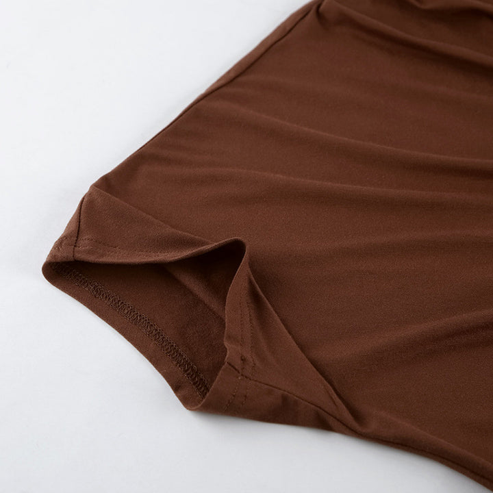 Damer asymmetrisk topp med avslappnad draperingsdesign Mirla-Eva Jonsson