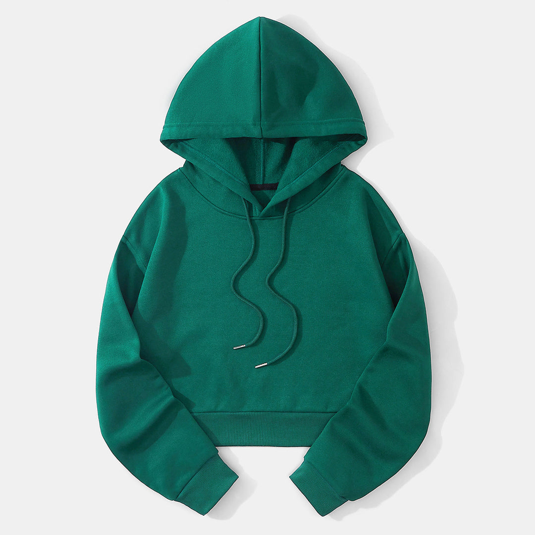 Damer avslappnad Crop-Hoodie Mirla-Eva Jonsson