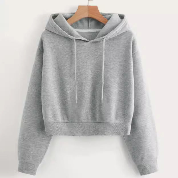 Damer avslappnad Crop-Hoodie Mirla-Eva Jonsson