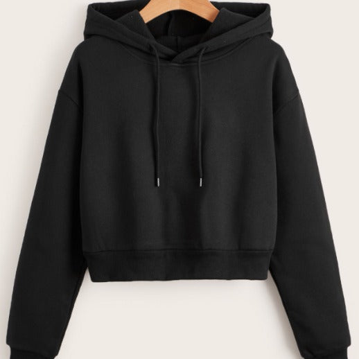 Damer avslappnad Crop-Hoodie Mirla-Eva Jonsson