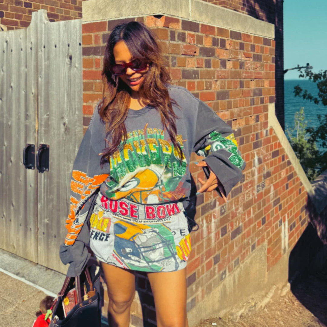 Damer avslappnad Graphic Oversized Sweatshirt Mirla-Eva Jonsson