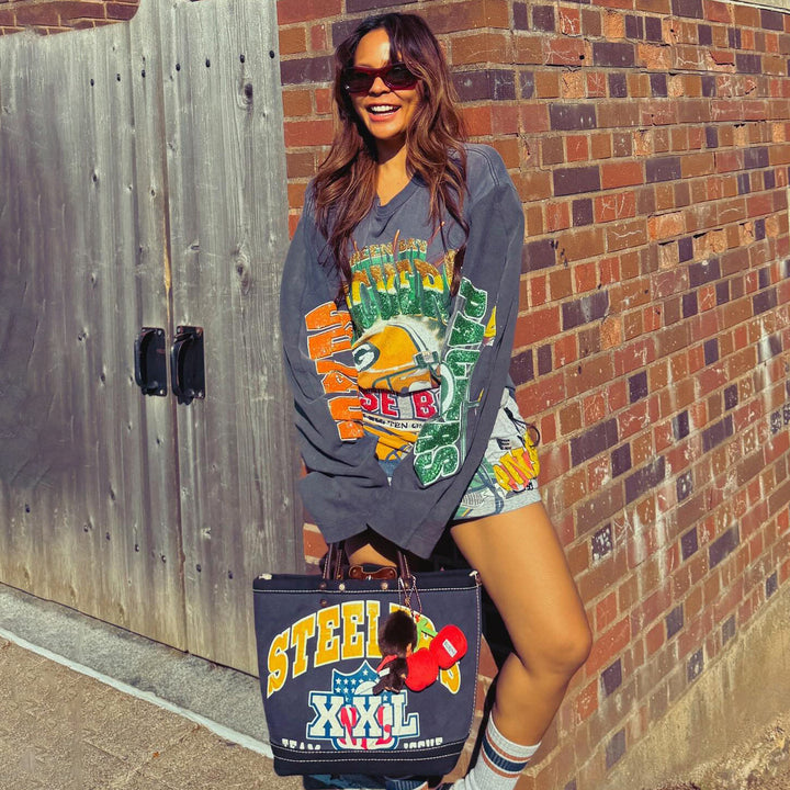 Damer avslappnad Graphic Oversized Sweatshirt Mirla-Eva Jonsson