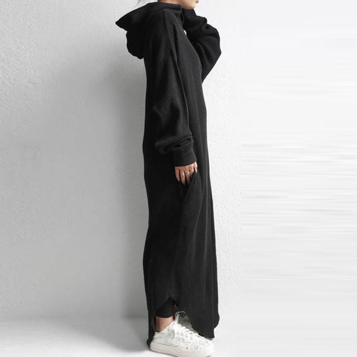 Damer avslappnad Hoodie-Maxi-klänning Mirla-Eva Jonsson