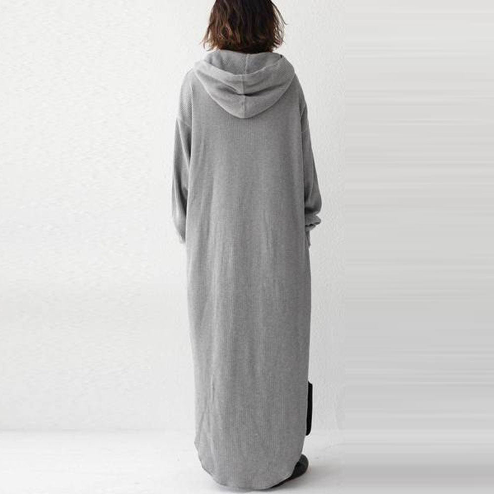 Damer avslappnad Hoodie-Maxi-klänning Mirla-Eva Jonsson