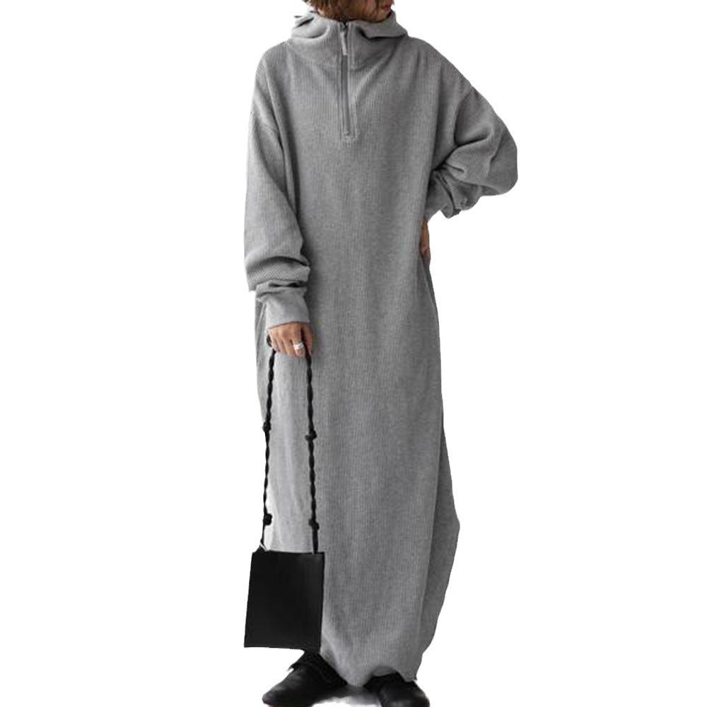 Damer avslappnad Hoodie-Maxi-klänning Mirla-Eva Jonsson