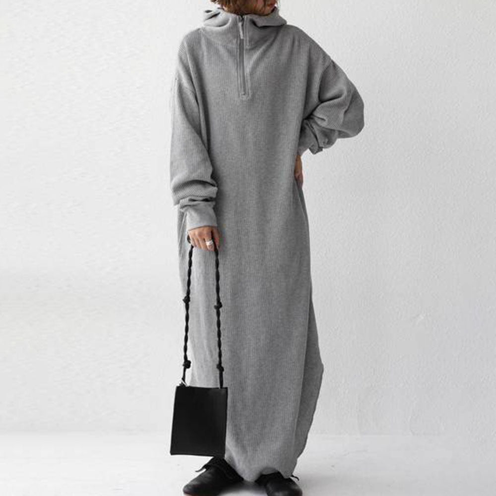 Damer avslappnad Hoodie-Maxi-klänning Mirla-Eva Jonsson
