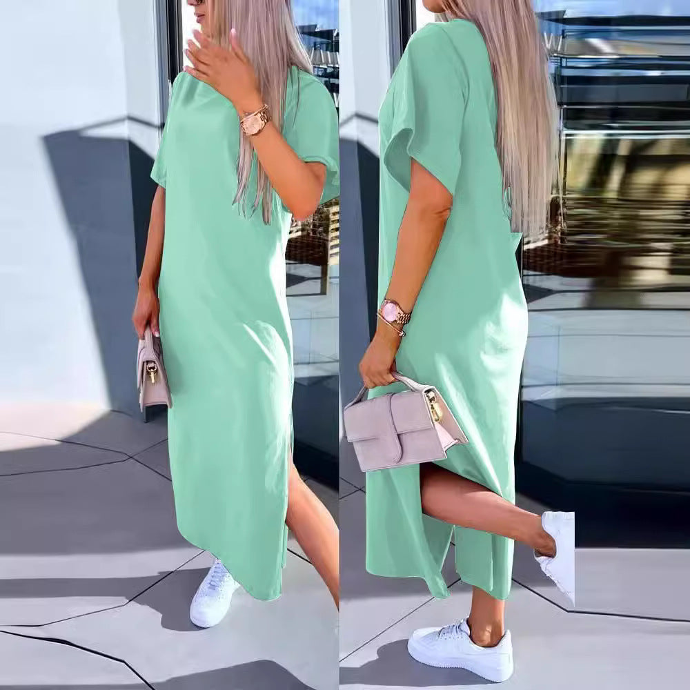 Damer avslappnad Maxi-T-shirt klänning Mirla-Eva Jonsson