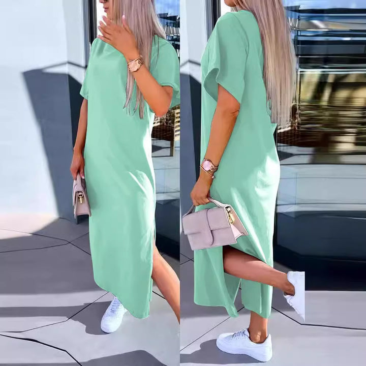 Damer avslappnad Maxi-T-shirt klänning Mirla-Eva Jonsson