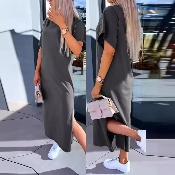 Damer avslappnad Maxi-T-shirt klänning Mirla-Eva Jonsson