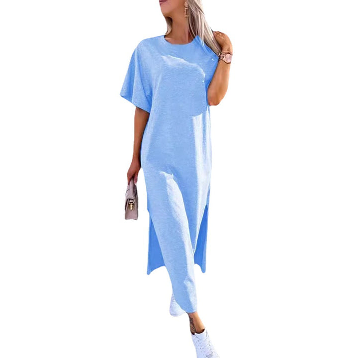 Damer avslappnad Maxi-T-shirt klänning Mirla-Eva Jonsson