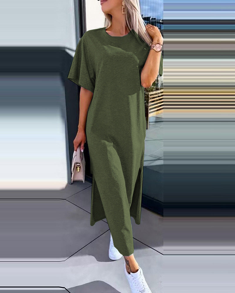 Damer avslappnad Maxi-T-shirt klänning Mirla-Eva Jonsson