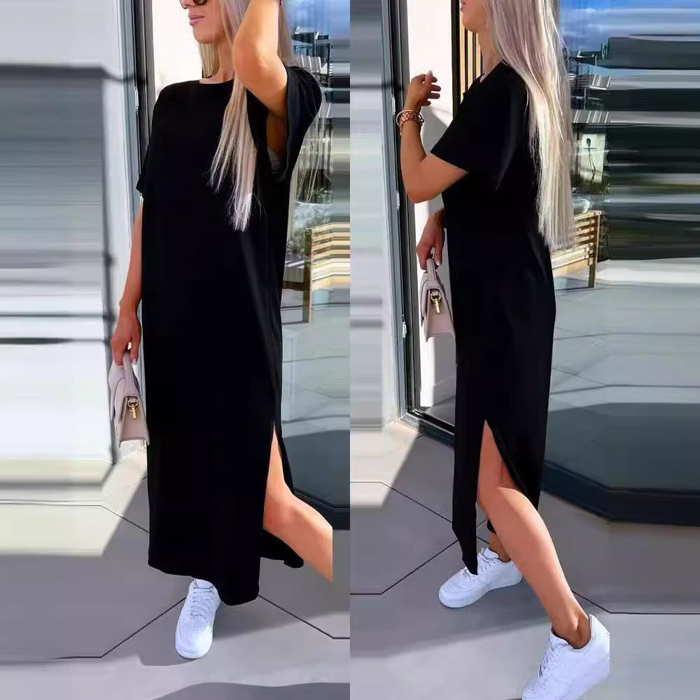 Damer avslappnad Maxi-T-shirt klänning Mirla-Eva Jonsson