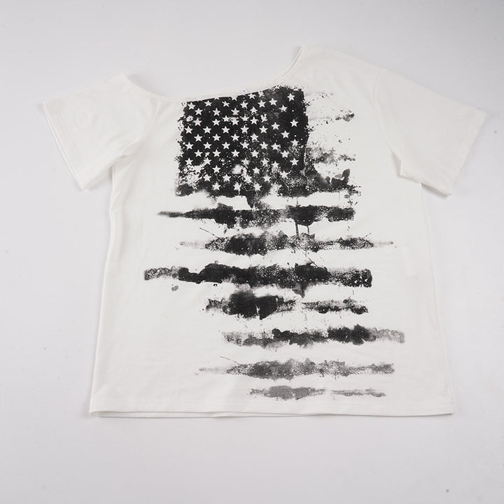 Damer avslappnad T-shirt med grafiskt tryck Mirla-Eva Jonsson