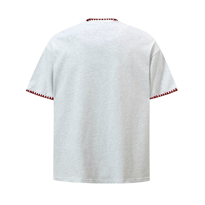 Damer avslappnad T-shirt med kreativ krage Eva Jonsson-Eva Jonsson