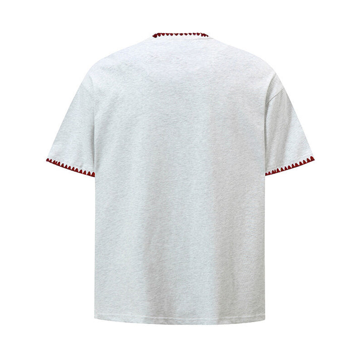 Damer avslappnad T-shirt med kreativ krage Eva Jonsson-Eva Jonsson