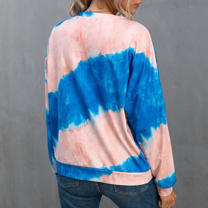 Damer avslappnad Tie-Dye Långärmad skjorta Eva Jonsson-Eva Jonsson