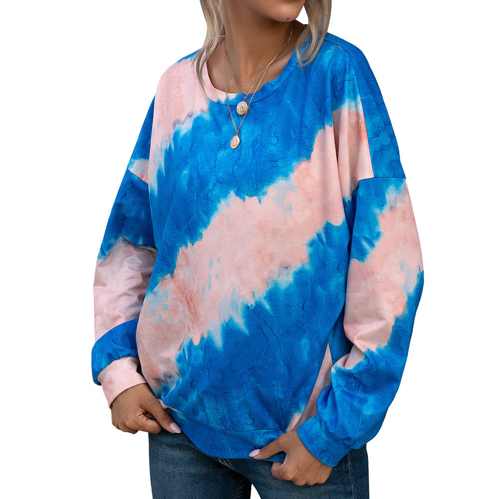 Damer avslappnad Tie-Dye Långärmad skjorta Eva Jonsson-Eva Jonsson