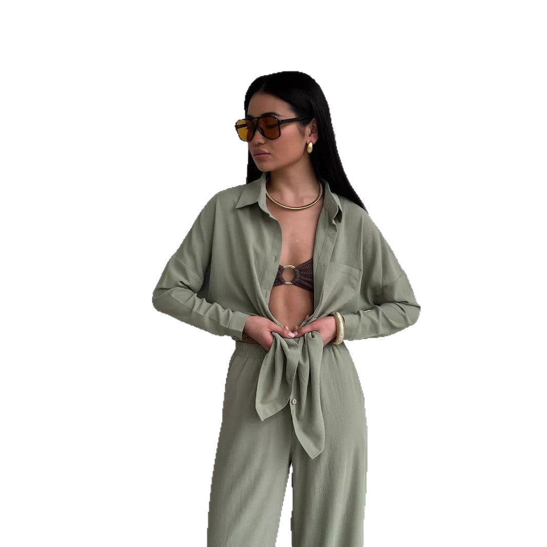 Damer avslappnad blus i oversized stil med fickor Eva Jonsson-Eva Jonsson