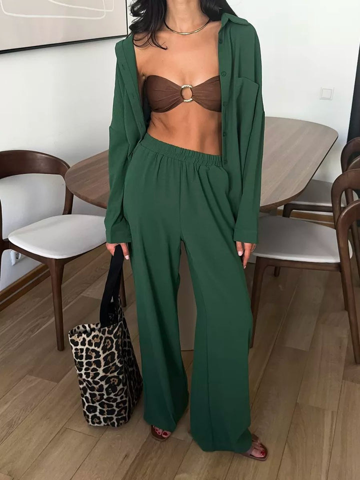Damer avslappnad blus i oversized stil med fickor Eva Jonsson-Eva Jonsson