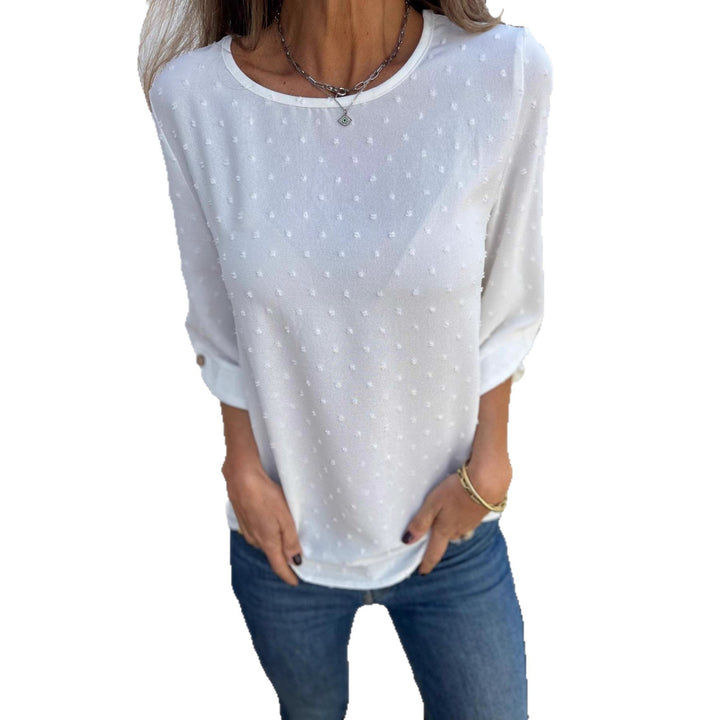 Damer avslappnad blus med strukturerad tyg Eva Jonsson-Eva Jonsson