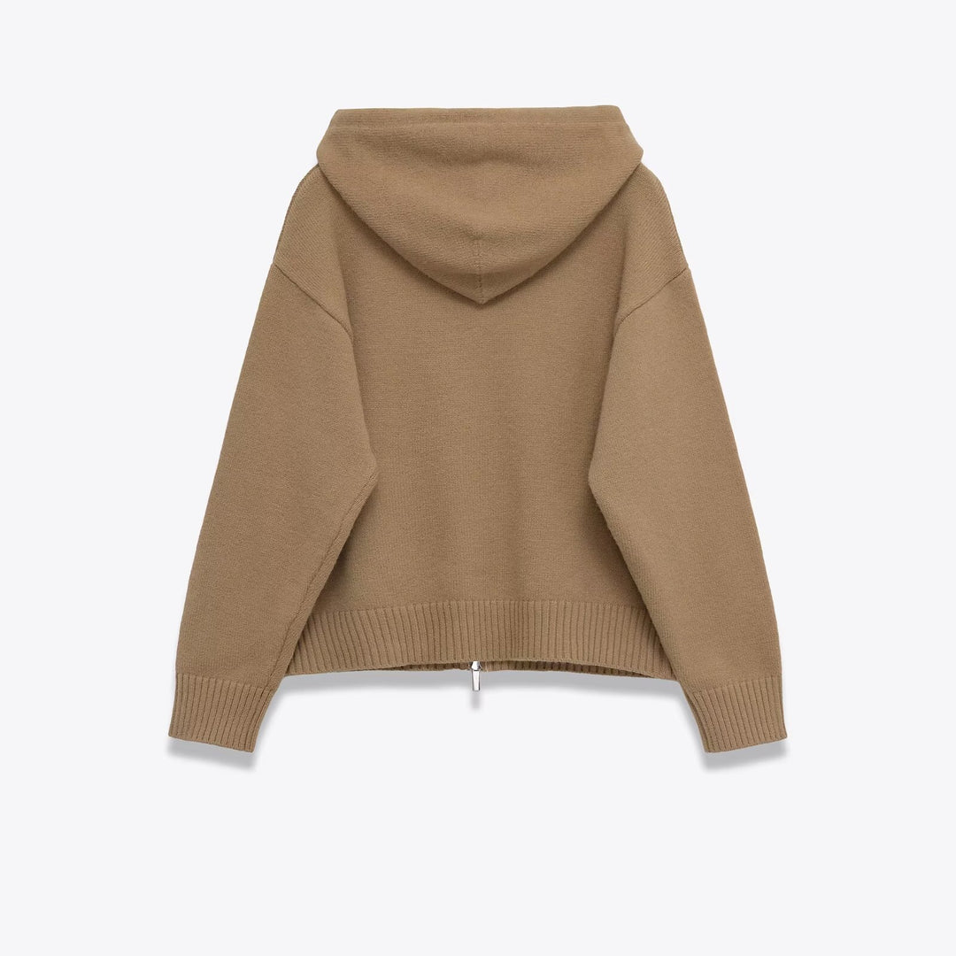 Damer avslappnad hoodie med dragkedja och fickor Mirla-Eva Jonsson