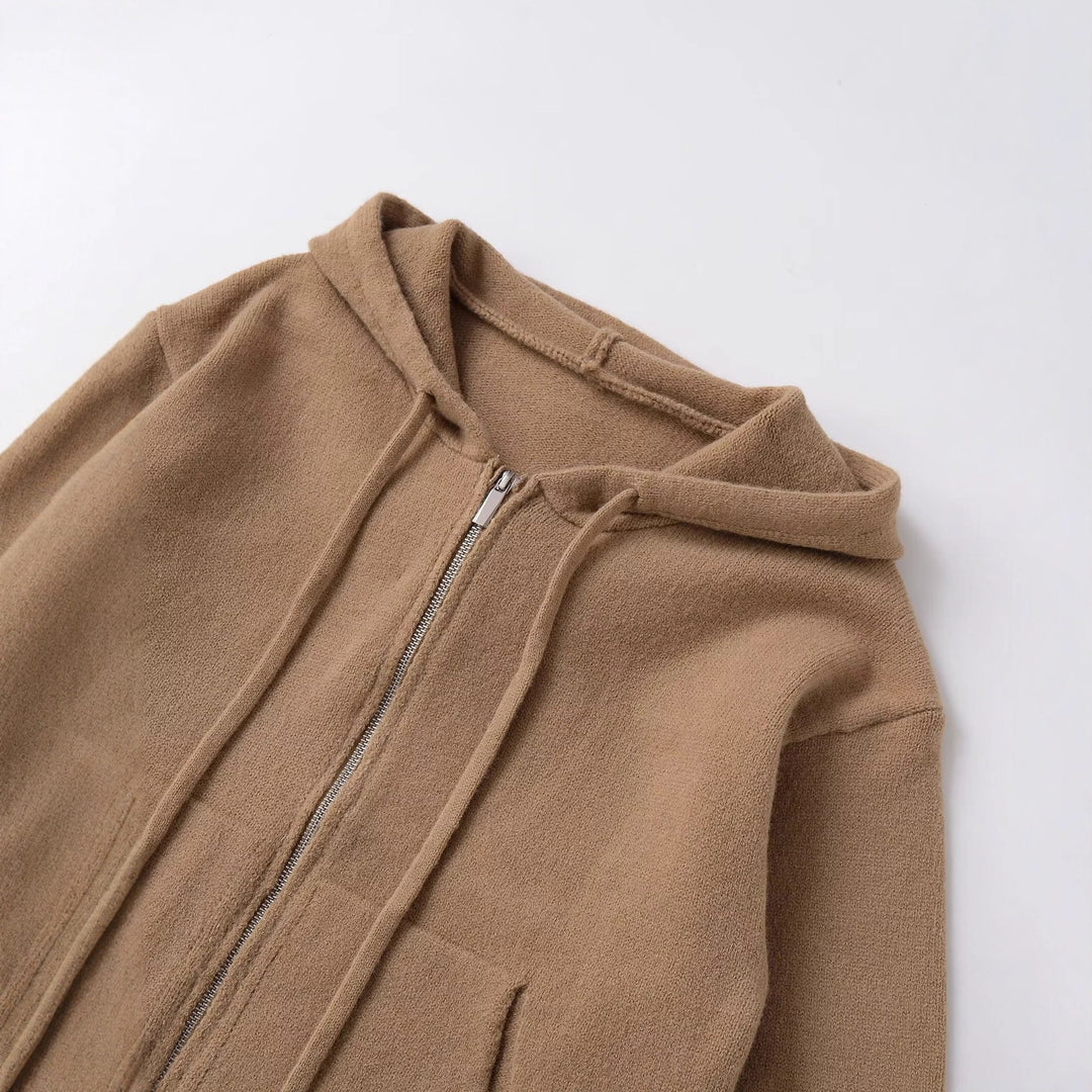 Damer avslappnad hoodie med dragkedja och fickor Mirla-Eva Jonsson