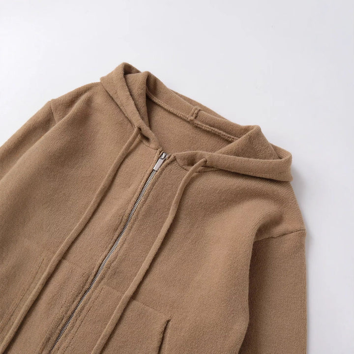 Damer avslappnad hoodie med dragkedja och fickor Mirla-Eva Jonsson