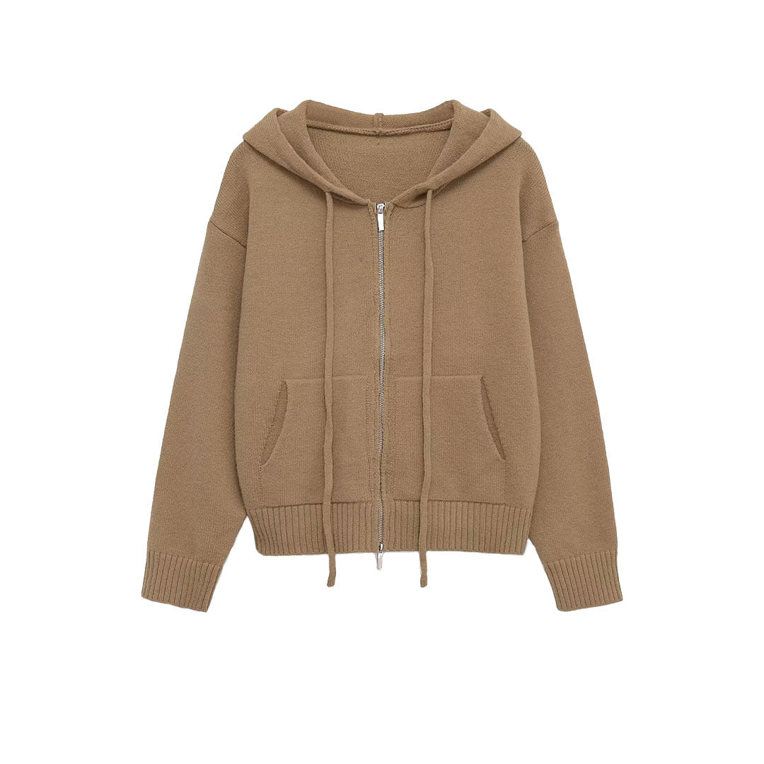 Damer avslappnad hoodie med dragkedja och fickor Mirla-Eva Jonsson