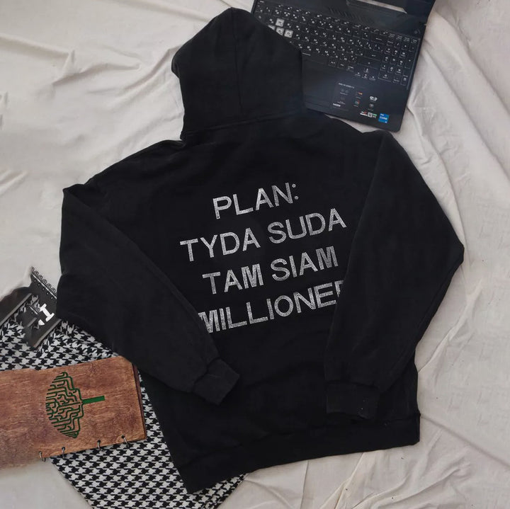 Damer avslappnad hoodie med kreativa citat Eva Jonsson-Eva Jonsson