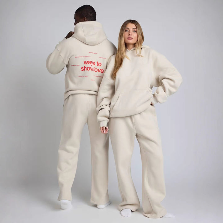 Damer avslappnad hoodie med lös passform och känguruficka Mirla-Eva Jonsson