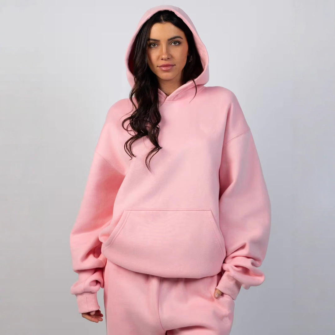 Damer avslappnad hoodie med lös passform och känguruficka Mirla-Eva Jonsson