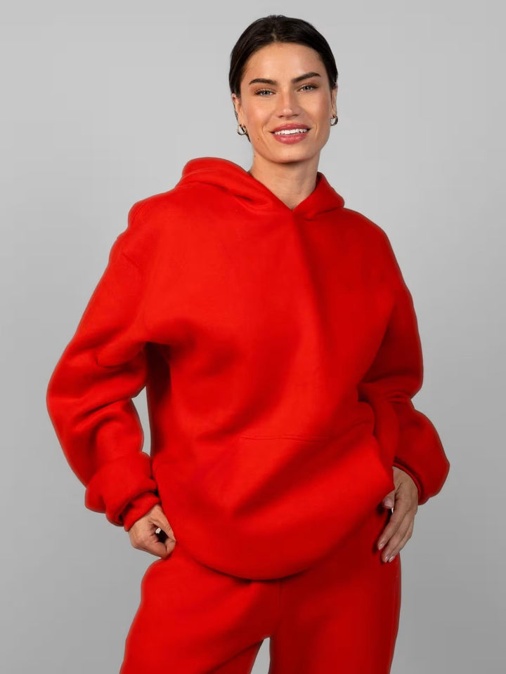 Damer avslappnad hoodie med lös passform och känguruficka Mirla-Eva Jonsson