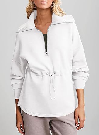 Damer avslappnad hoodie med praktisk dragskojustering Mirla-Eva Jonsson
