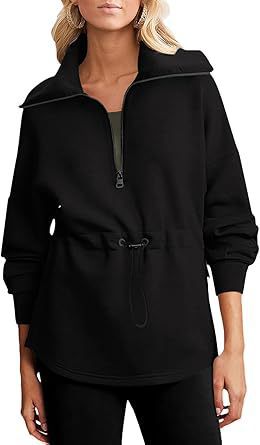 Damer avslappnad hoodie med praktisk dragskojustering Mirla-Eva Jonsson