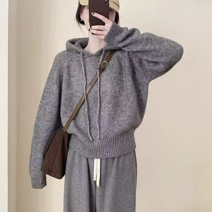 Damer avslappnad hoodie med raglanärmar och mjukt material Mirla-Eva Jonsson