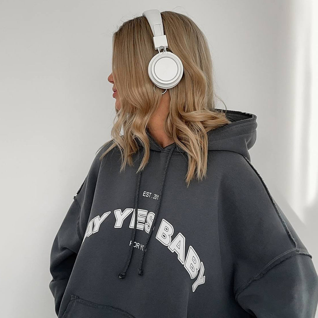 Damer avslappnad hoodie- och cargo-byxor-set Mirla-Eva Jonsson