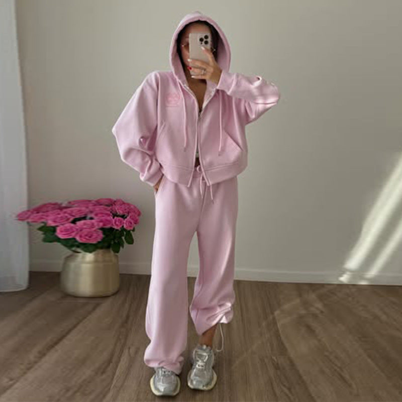Damer avslappnad hoodie och joggingbyxor set Mirla-Eva Jonsson