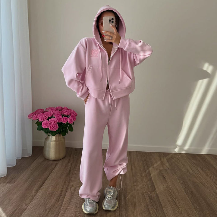 Damer avslappnad hoodie och joggingbyxor set Mirla-Eva Jonsson