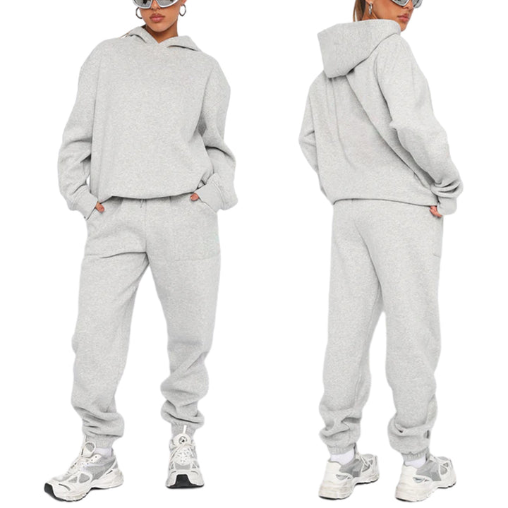 Damer avslappnad hoodie- och joggingset Mirla-Eva Jonsson