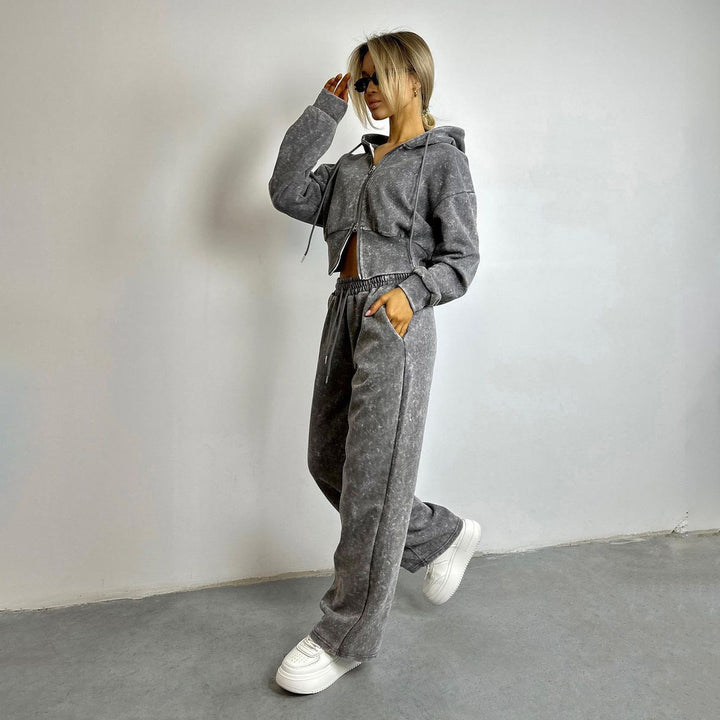 Damer avslappnad hoodie och joggingset Mirla-Eva Jonsson