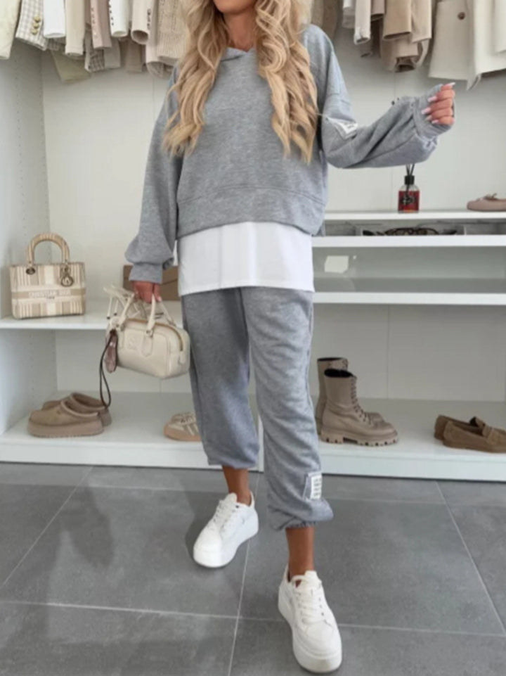 Damer avslappnad hoodie och joggingset Mirla-Eva Jonsson