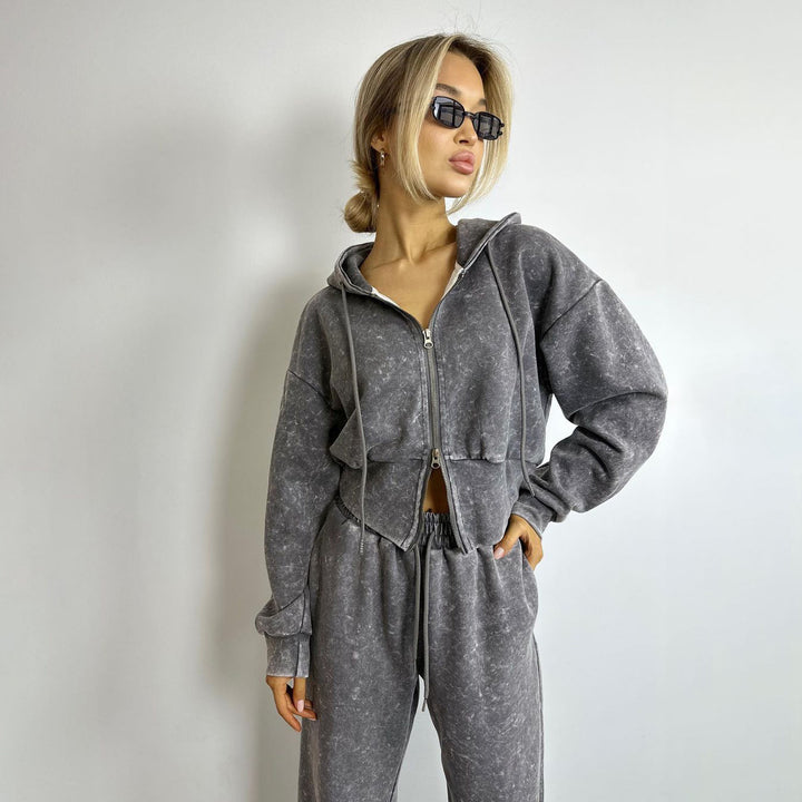 Damer avslappnad hoodie och joggingset Mirla-Eva Jonsson