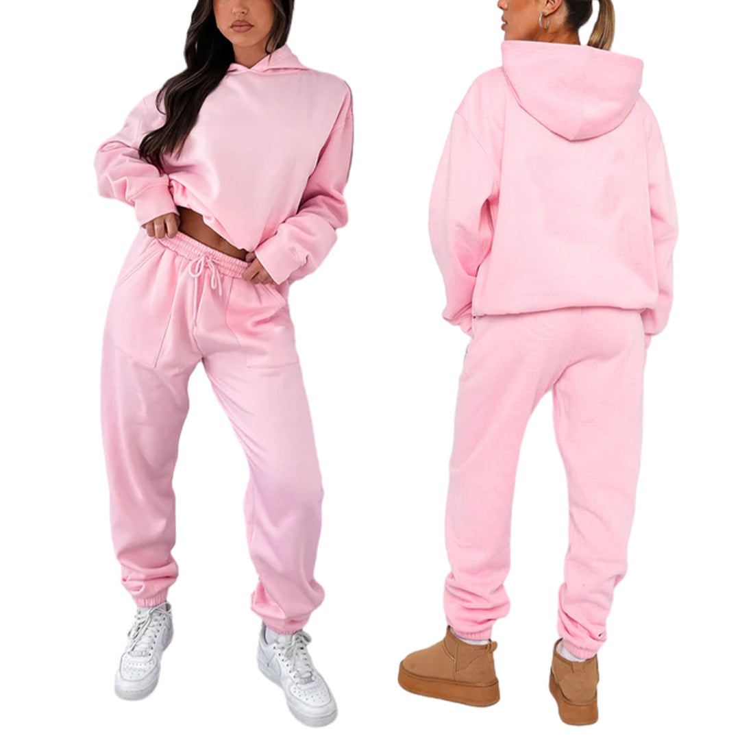 Damer avslappnad hoodie- och joggingset Mirla-Eva Jonsson