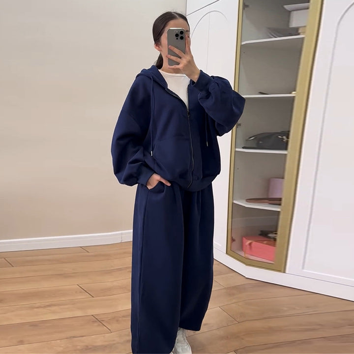Damer avslappnad hoodie- och joggingset Mirla-Eva Jonsson