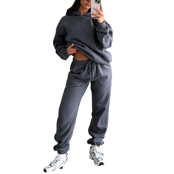 Damer avslappnad hoodie- och joggingset Mirla-Eva Jonsson