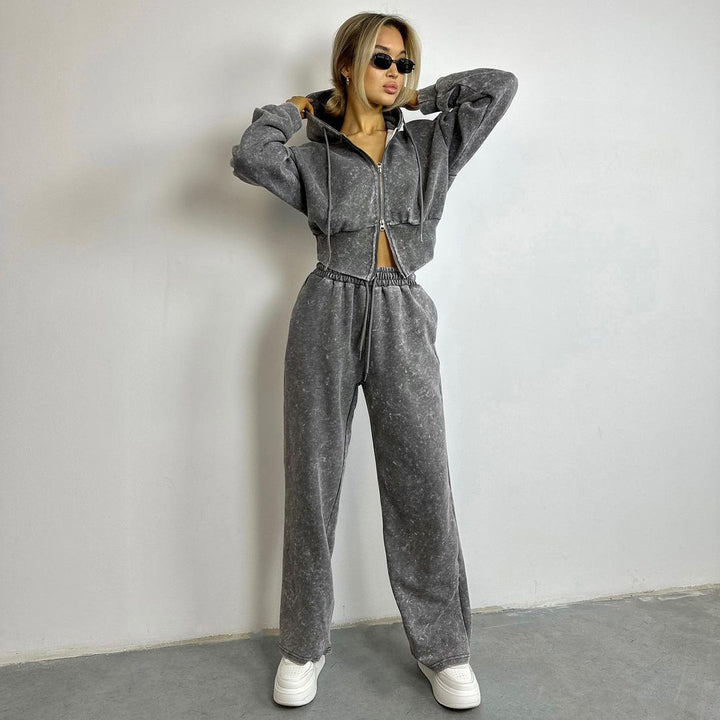 Damer avslappnad hoodie och joggingset Mirla-Eva Jonsson