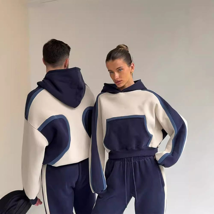 Damer avslappnad hoodie-set med matchande detaljer Mirla-Eva Jonsson
