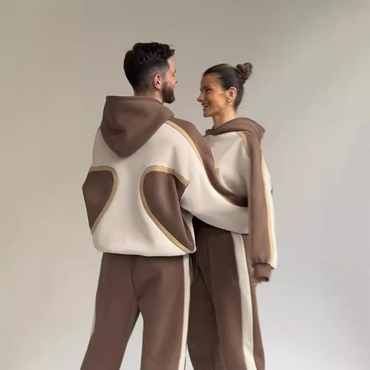 Damer avslappnad hoodie-set med matchande detaljer Mirla-Eva Jonsson