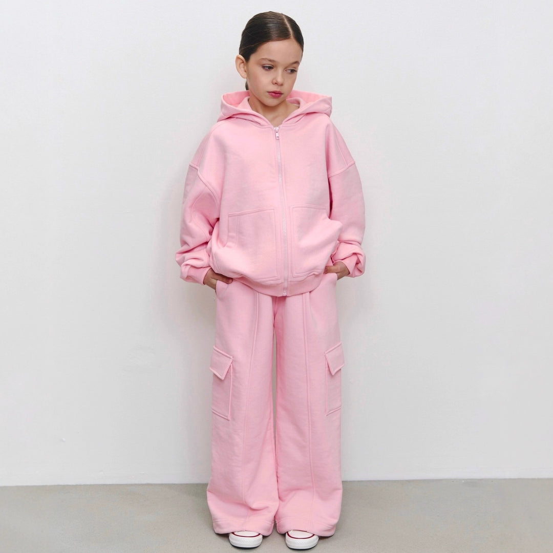 Damer avslappnad hoodie-set med stora fickor Mirla-Eva Jonsson